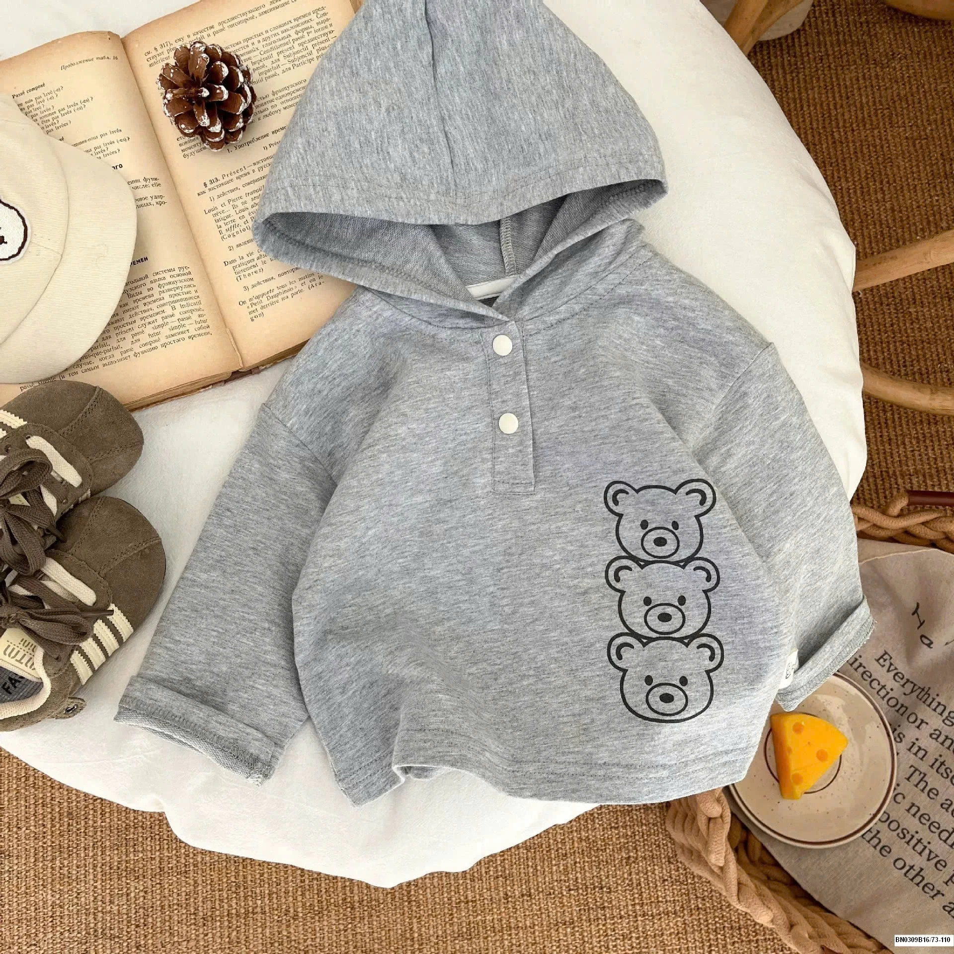 ÁO KHOÁC JEAN HÀN QUỐC MIX THUN CÓ MŨ