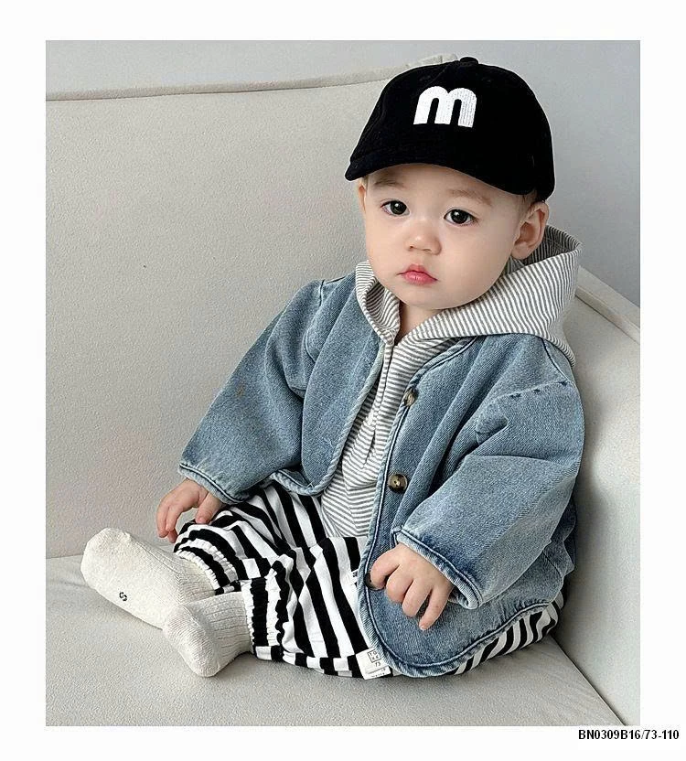 ÁO KHOÁC JEAN HÀN QUỐC MIX THUN CÓ MŨ