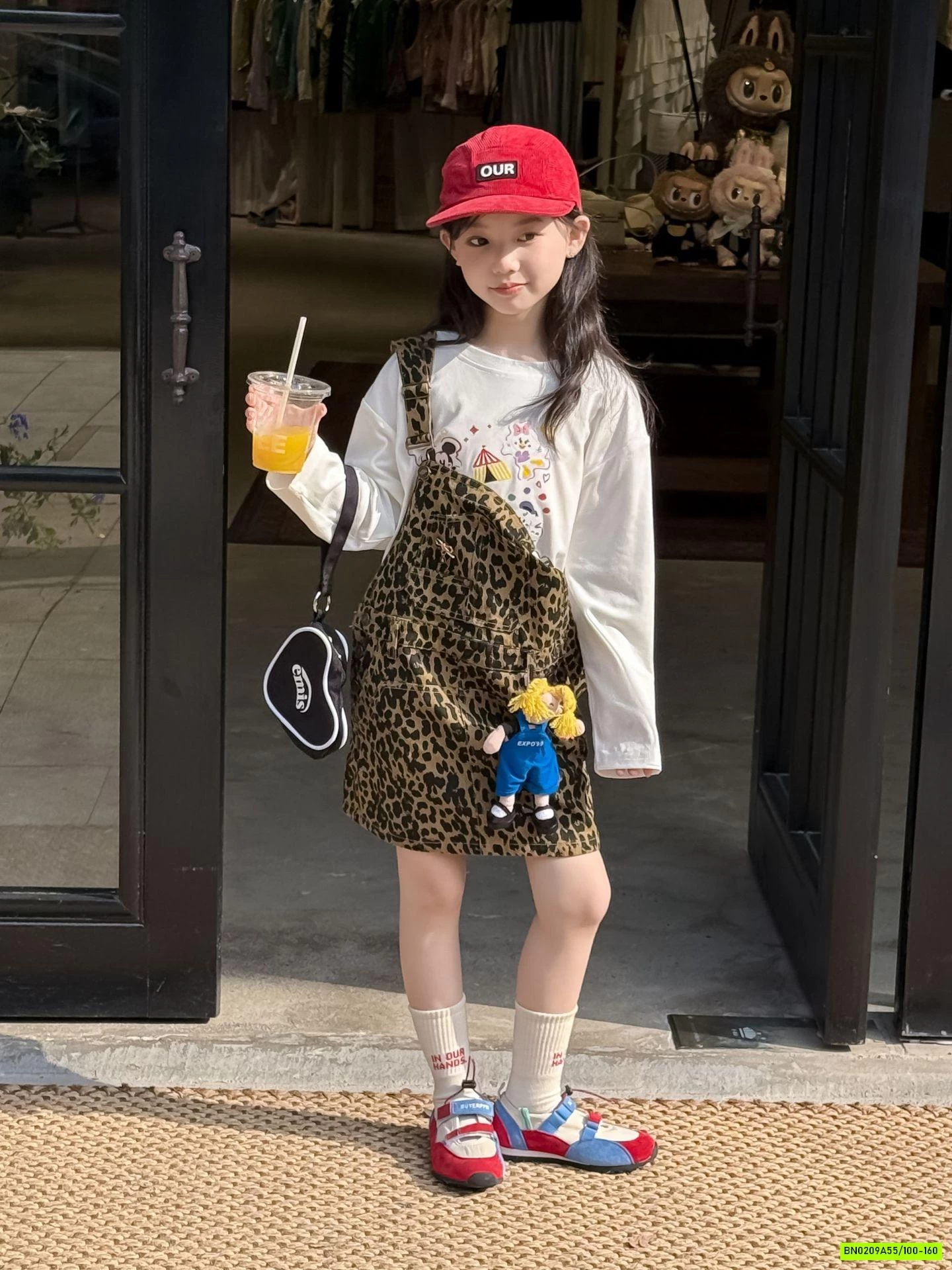 SÉT VÁY YẾM BEO MIX ÁO THUN TRẮNG