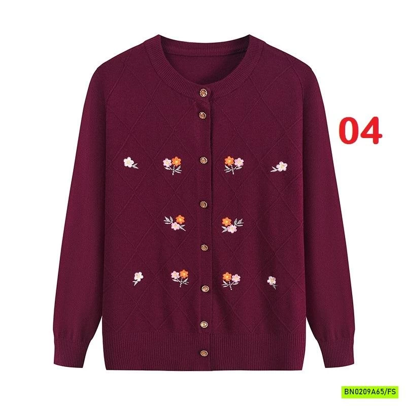 ÁO CARDIGAN LEN NỮ TRUNG NIÊN