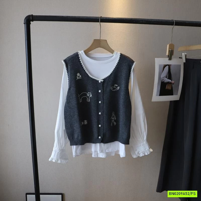 SÉT ÁO SƠ MI + GILE NỮ