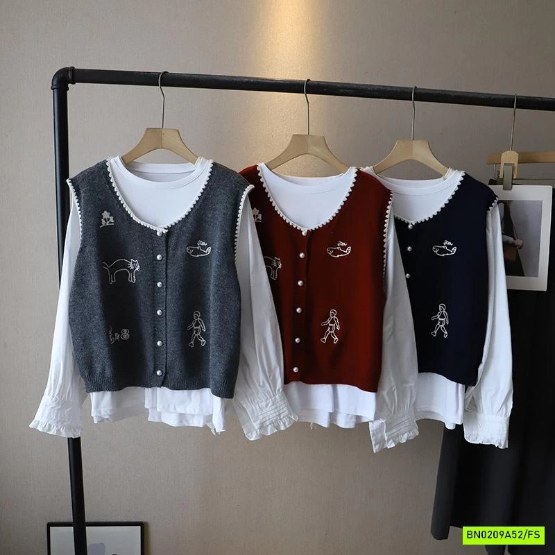 SÉT ÁO SƠ MI + GILE NỮ