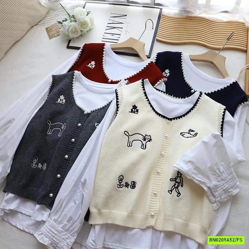 SÉT ÁO SƠ MI + GILE NỮ