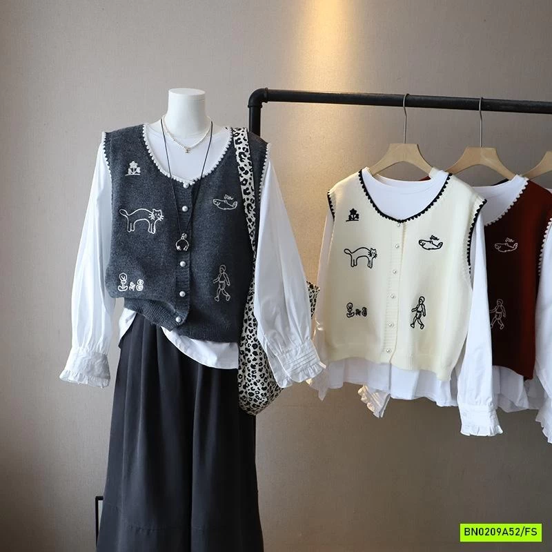 SÉT ÁO SƠ MI + GILE NỮ