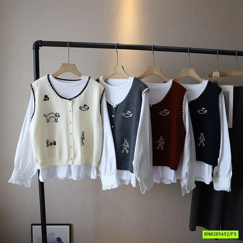 SÉT ÁO SƠ MI + GILE NỮ