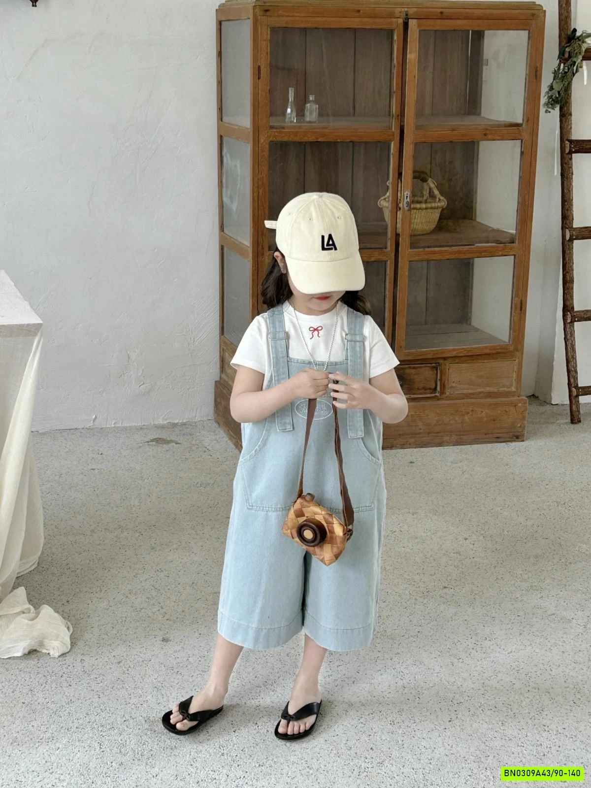 YẾM XANH ỐNG RỘNG MIX ÁO THUN NƠ