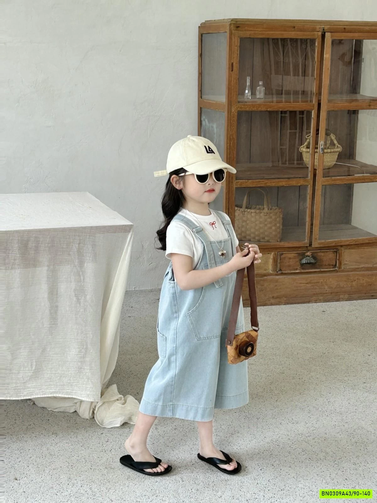 YẾM XANH ỐNG RỘNG MIX ÁO THUN NƠ