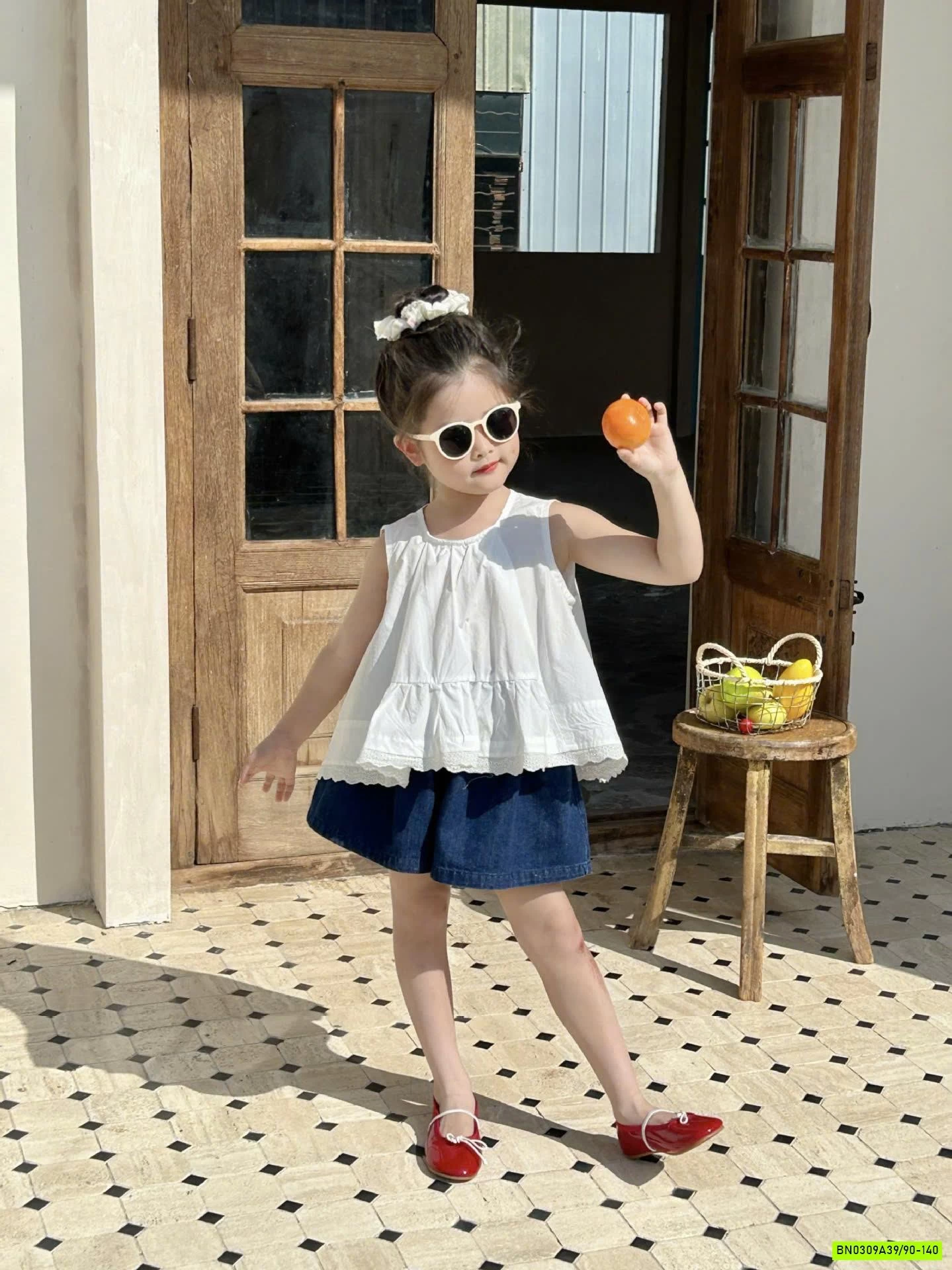 SÉT SƠ MI MIX CHÂN VÁY JEANS