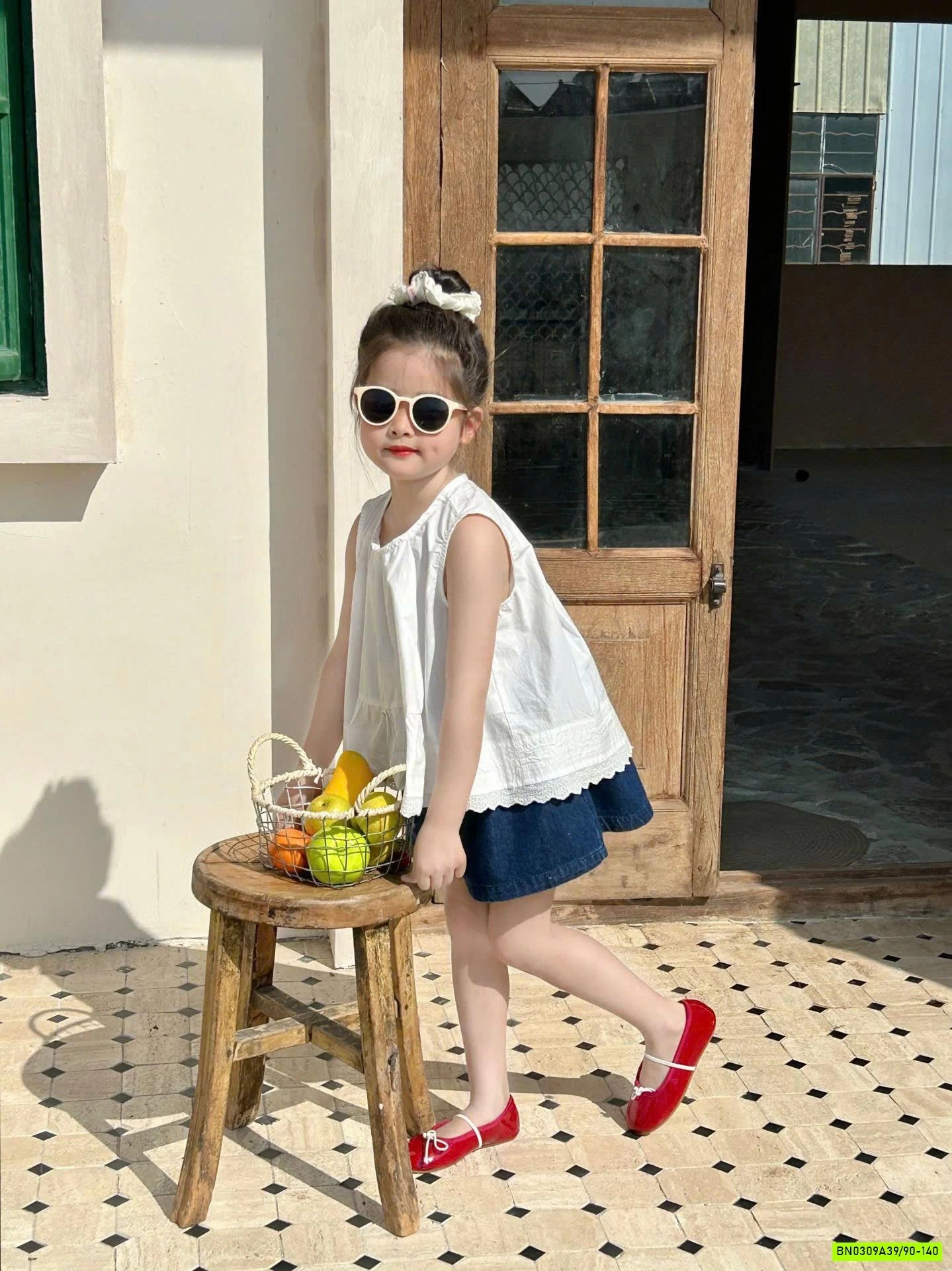 SÉT SƠ MI MIX CHÂN VÁY JEANS