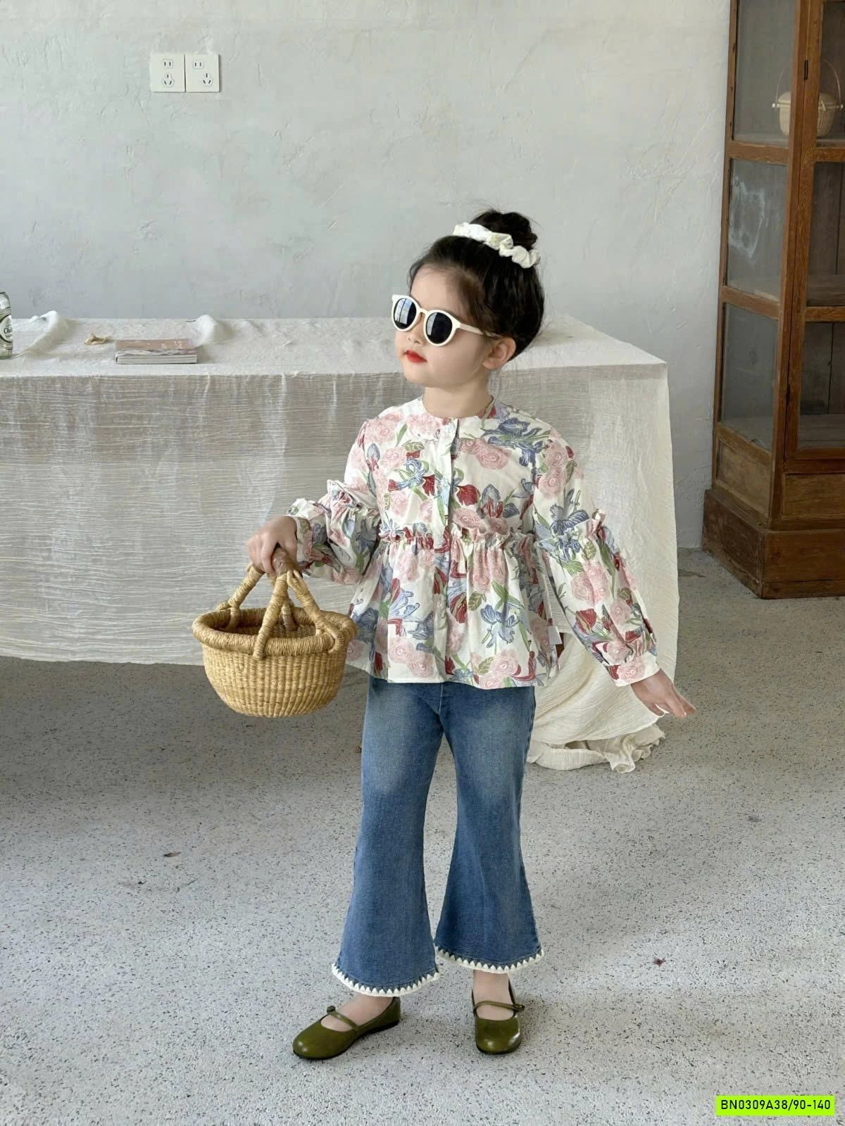 SET ÁO HOA QUẦN JEAN