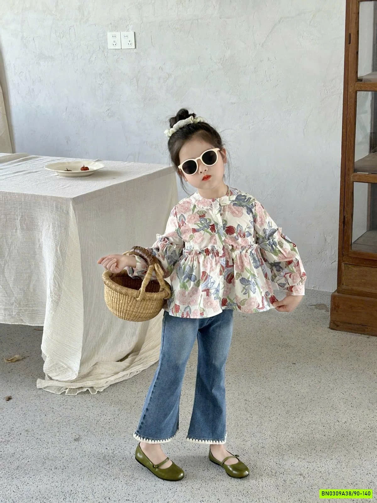 SET ÁO HOA QUẦN JEAN