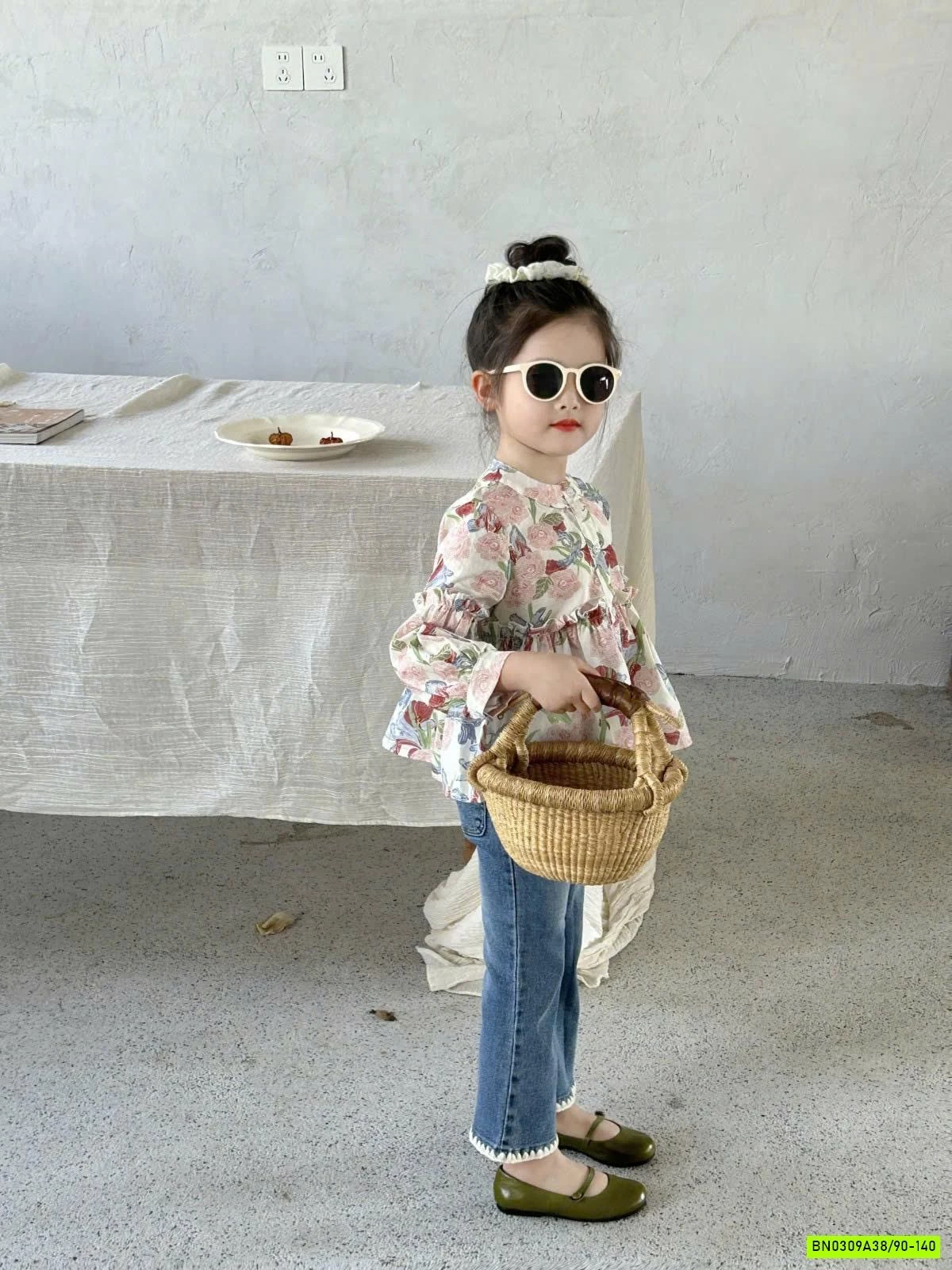 SET ÁO HOA QUẦN JEAN