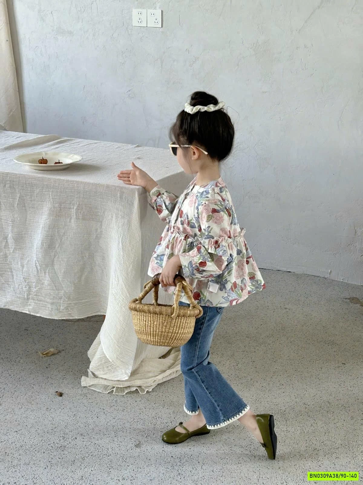 SET ÁO HOA QUẦN JEAN