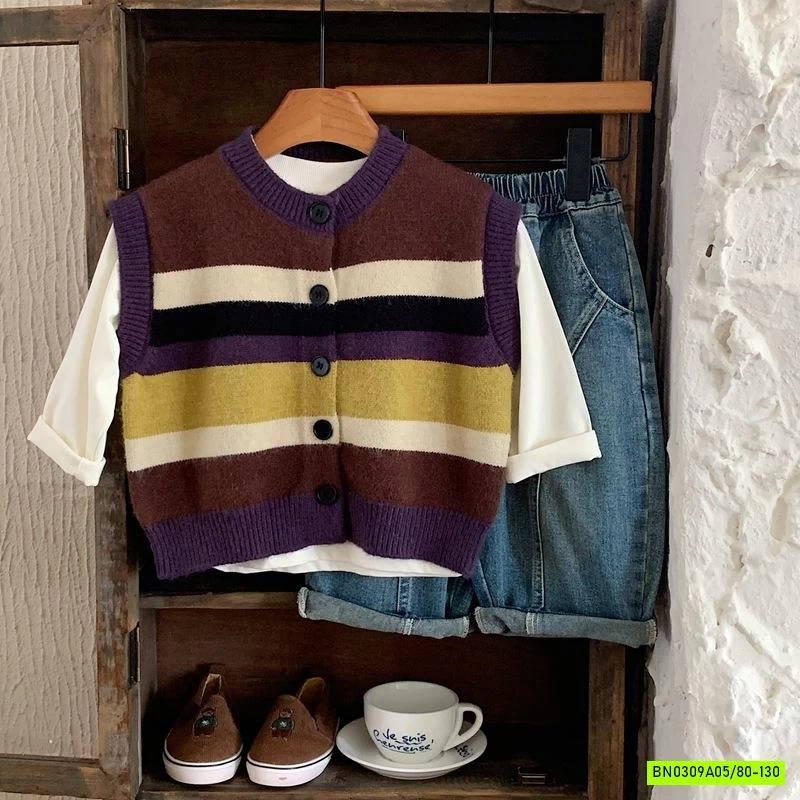 SÉT LEN ÁO KHOÁC LIỀN MŨ SZ NHÍ