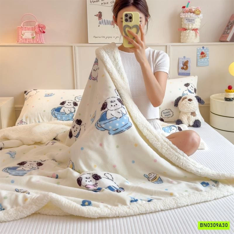 CHĂN BĂNG LÔNG LÔNG CỪU SIÊU MỀM ẤM