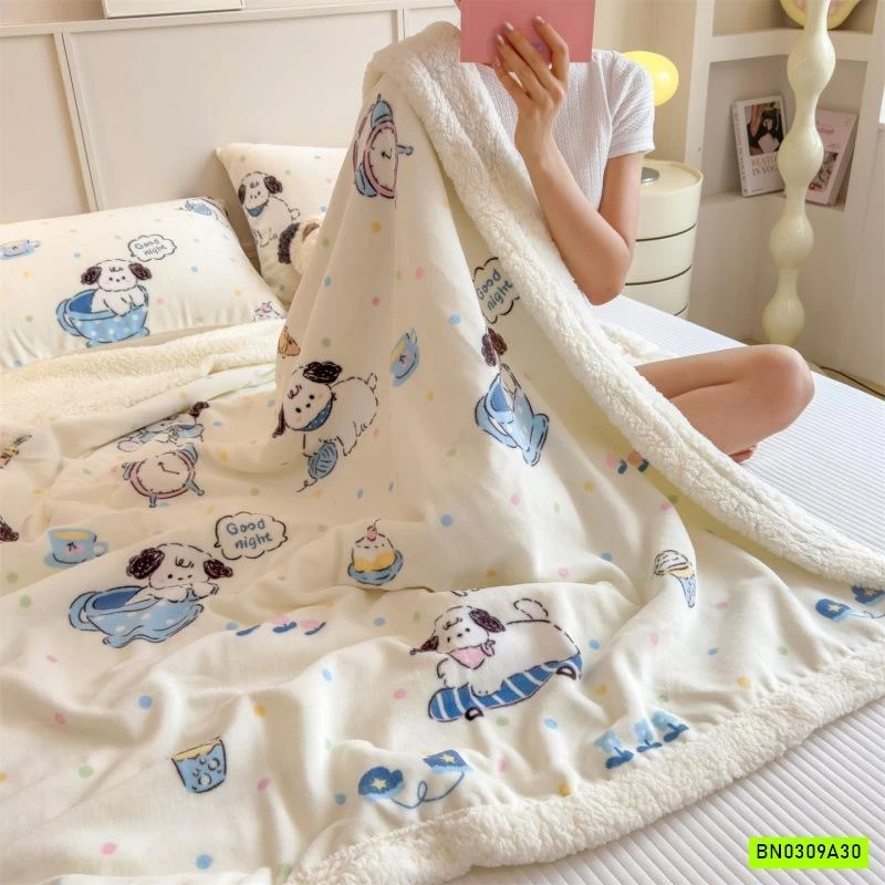 CHĂN BĂNG LÔNG LÔNG CỪU SIÊU MỀM ẤM