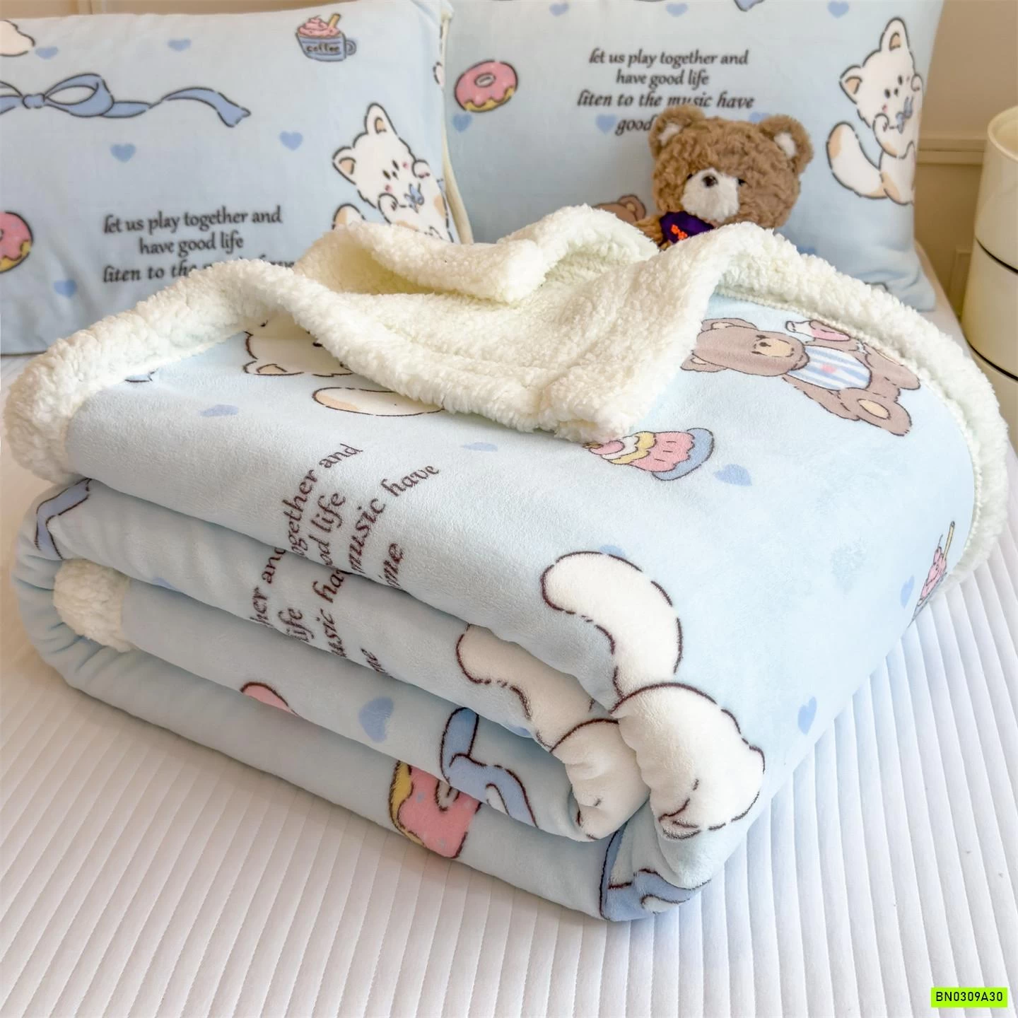 CHĂN BĂNG LÔNG LÔNG CỪU SIÊU MỀM ẤM