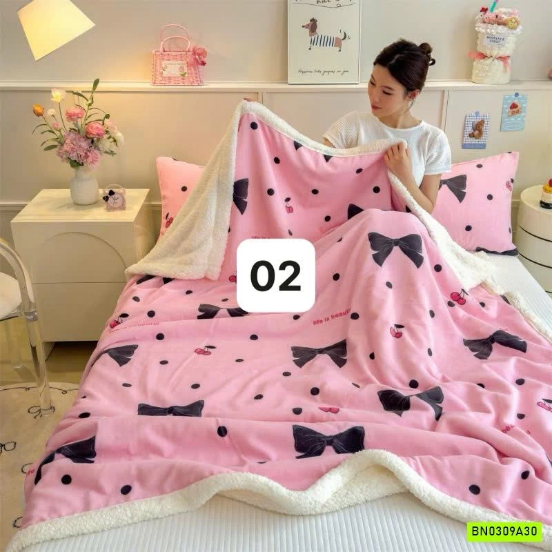 CHĂN BĂNG LÔNG LÔNG CỪU SIÊU MỀM ẤM