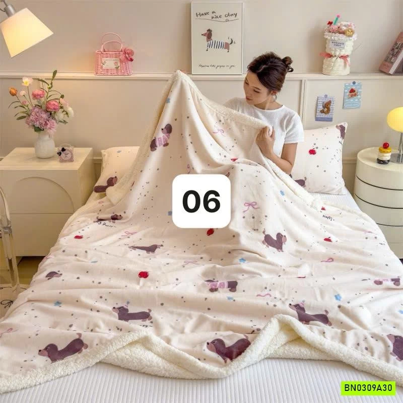 CHĂN BĂNG LÔNG LÔNG CỪU SIÊU MỀM ẤM
