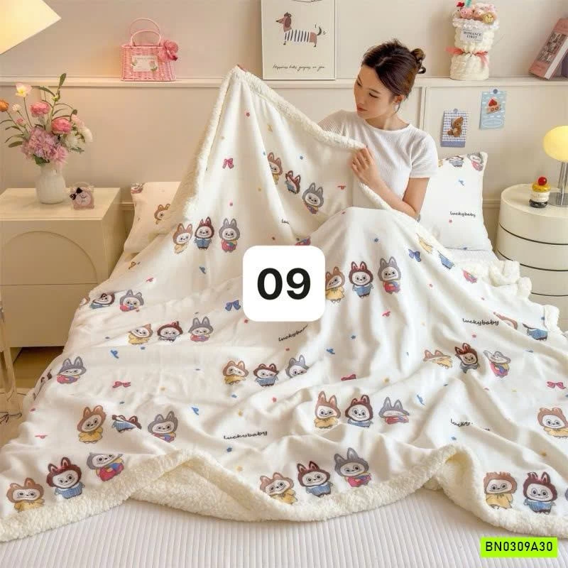 CHĂN BĂNG LÔNG LÔNG CỪU SIÊU MỀM ẤM
