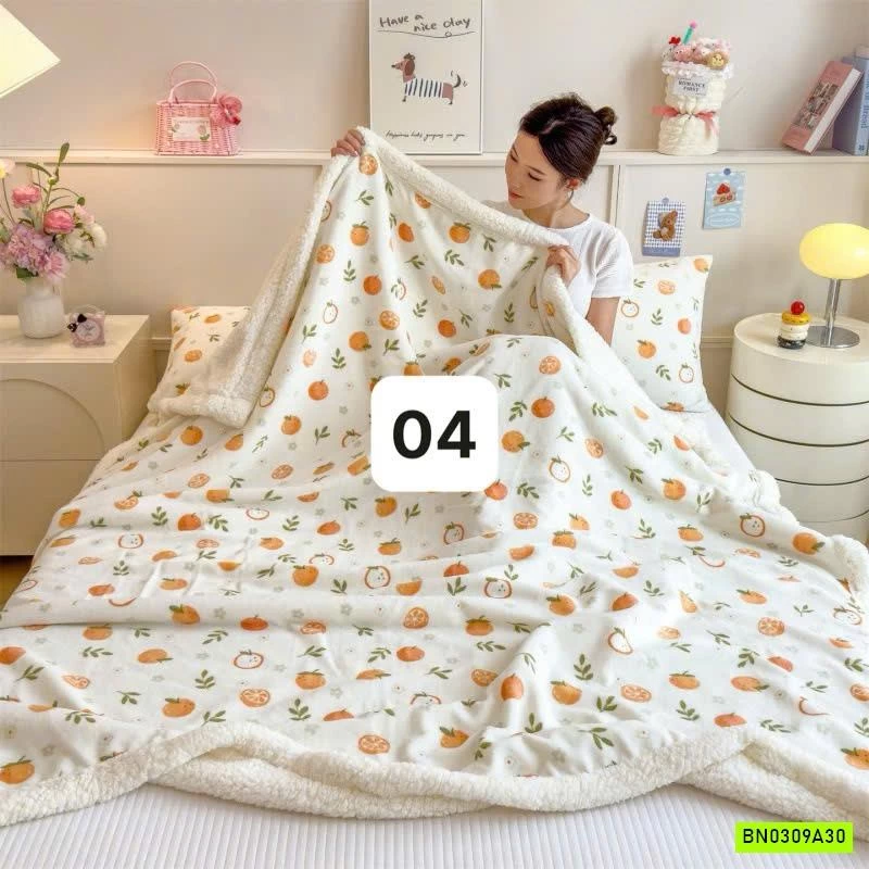 CHĂN BĂNG LÔNG LÔNG CỪU SIÊU MỀM ẤM