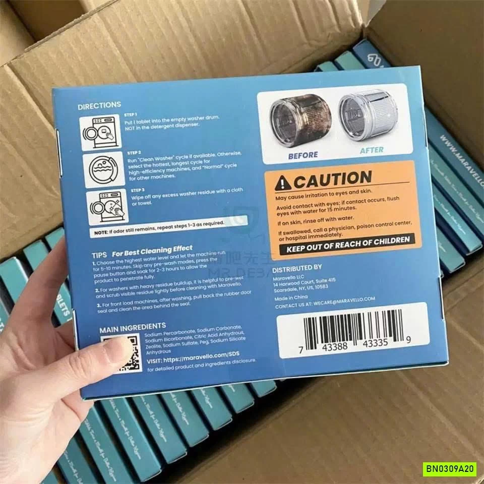 HỘP 24 VIÊN VỆ SINH LỒNG GIẶT MARAVELLO