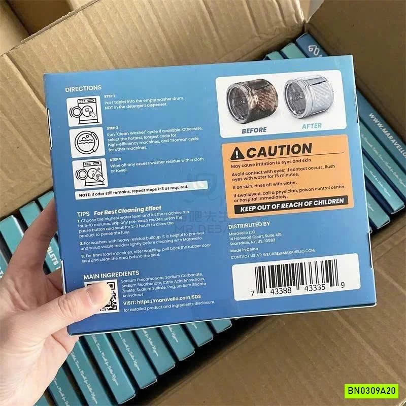 HỘP 24 VIÊN VỆ SINH LỒNG GIẶT MARAVELLO