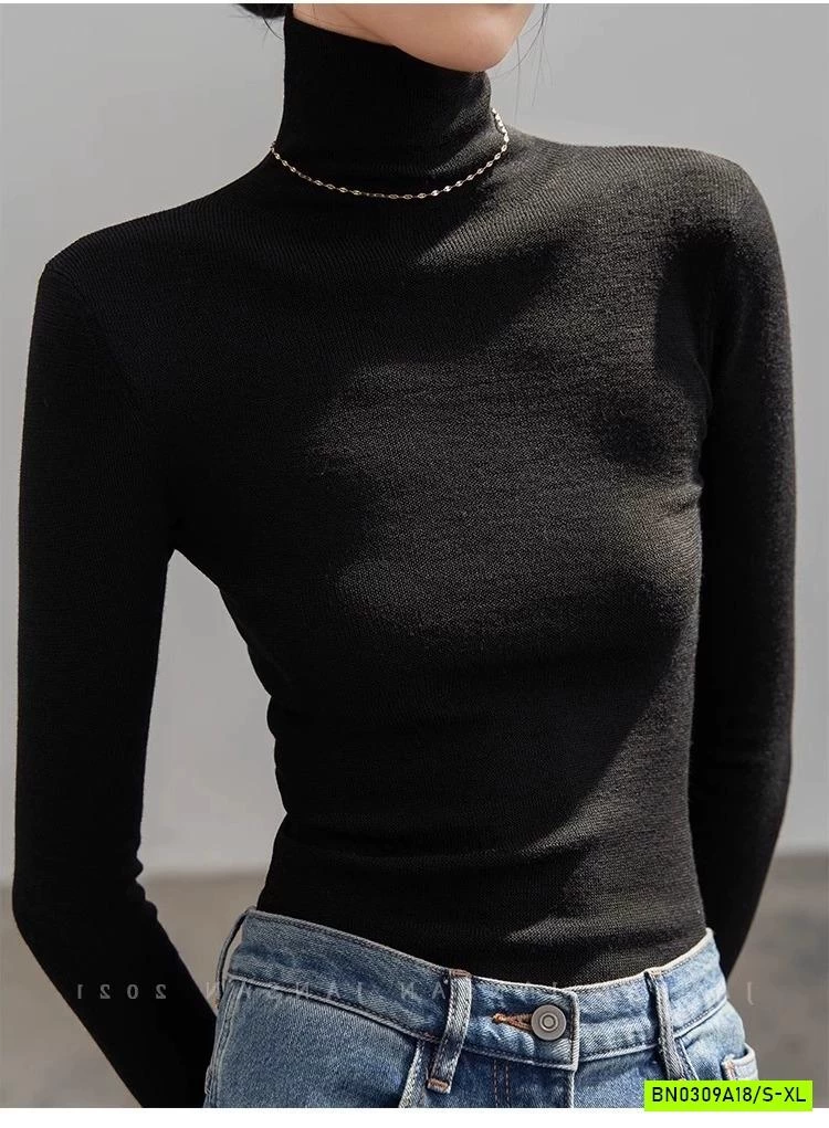 ÁO GIỮ NHIỆT CỔ LỌ LEN TĂM