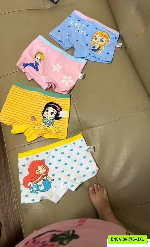 SET 4 CHIP ĐÙI BÉ GÁI BẢNG MÀU MỚI