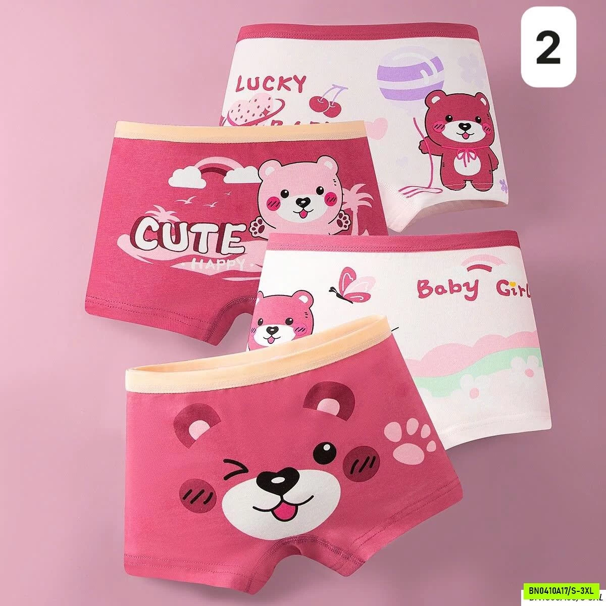SET 4 CHIP ĐÙI BÉ GÁI BẢNG MÀU MỚI