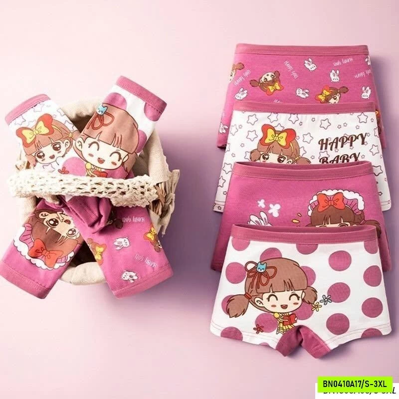 SET 4 CHIP ĐÙI BÉ GÁI BẢNG MÀU MỚI