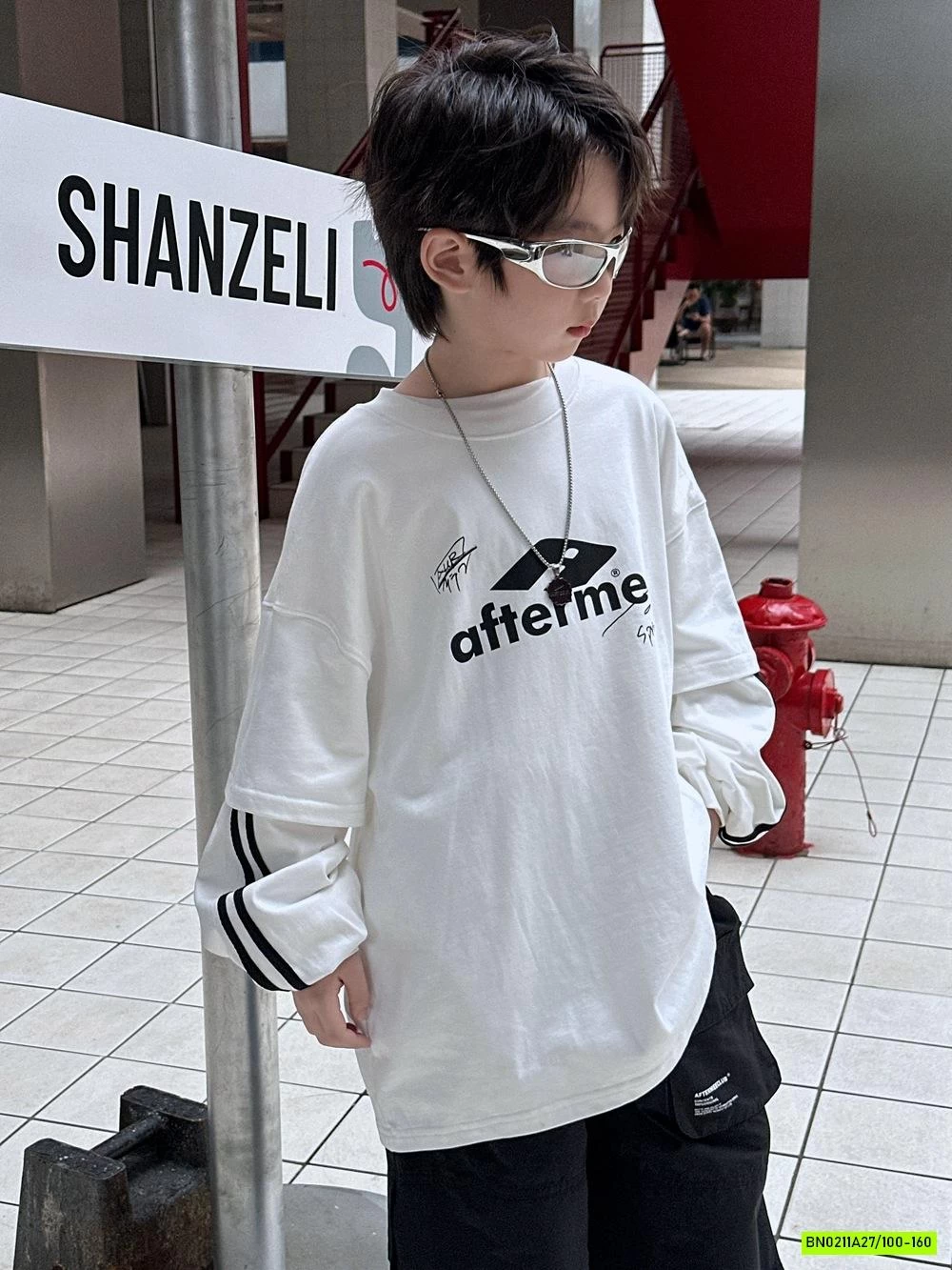 ÁO THUN TRẮNG SỌC 2 LỚP