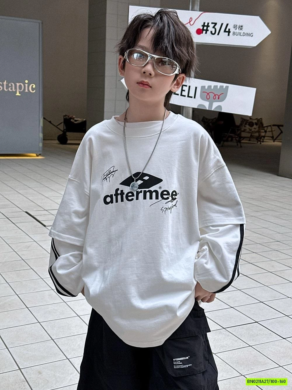 ÁO THUN TRẮNG SỌC 2 LỚP