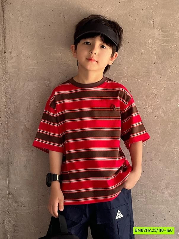 ÁO THUN KẺ CỔ TRÒN