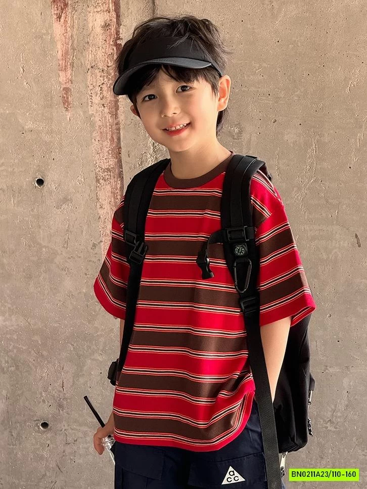 ÁO THUN KẺ CỔ TRÒN