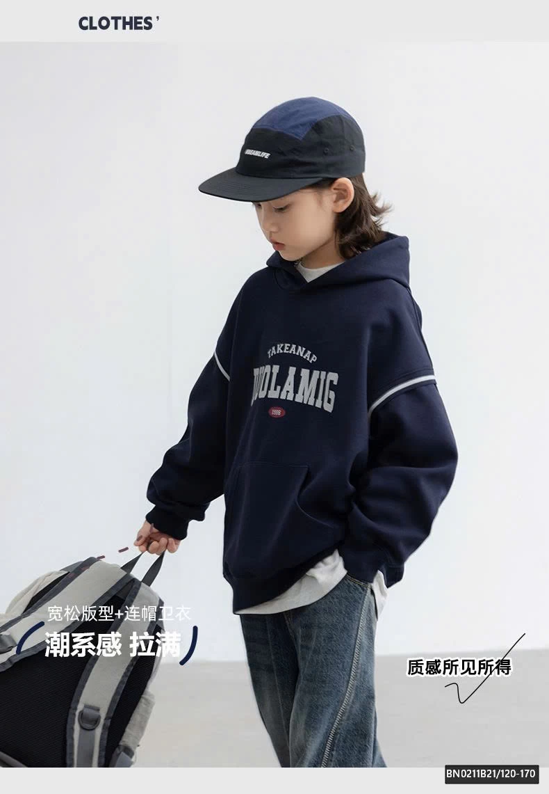 ÁO HOODIE CHỮ XANH THAN