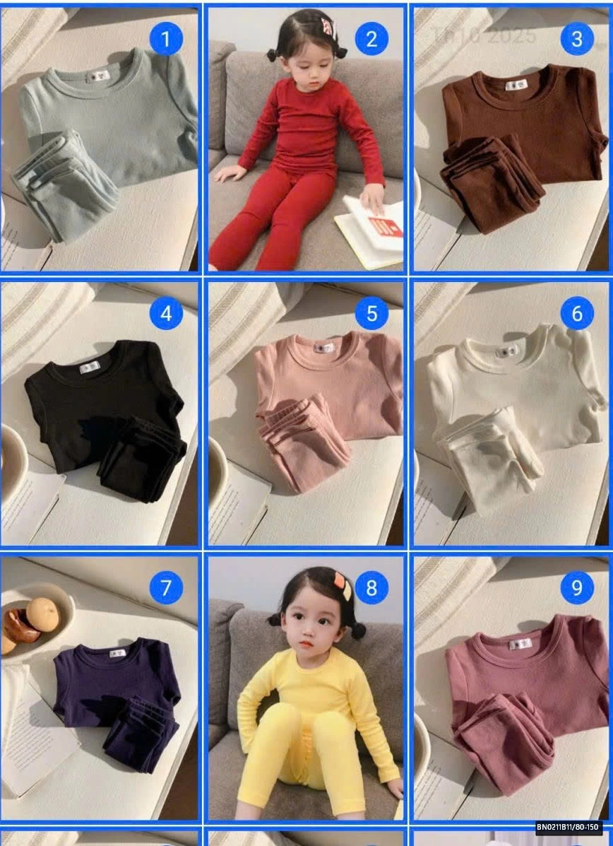 SET NỈ TRƠN TONE HÀN CHO BÉ