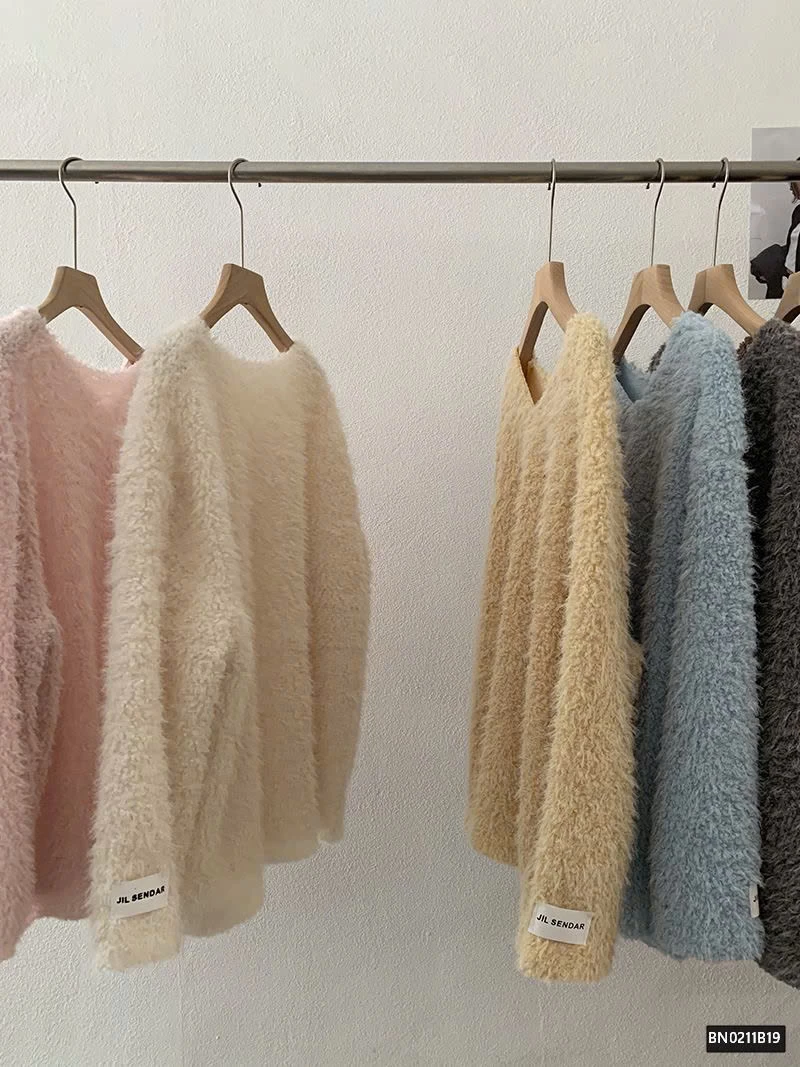 ÁO LEN KIỂU LÔNG XÙ CHO NỮ