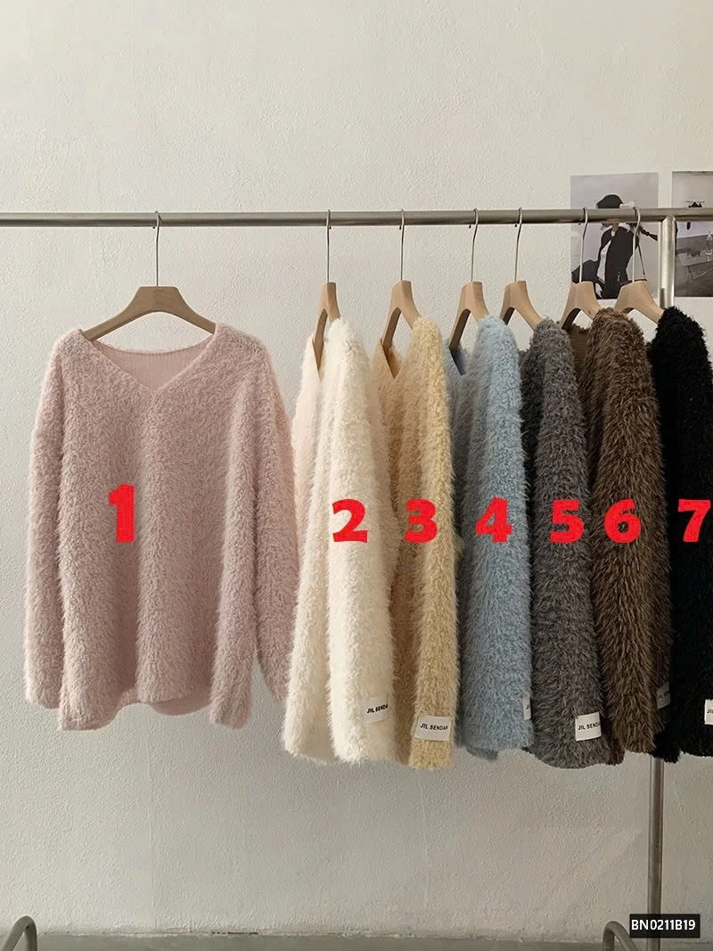 ÁO LEN KIỂU LÔNG XÙ CHO NỮ