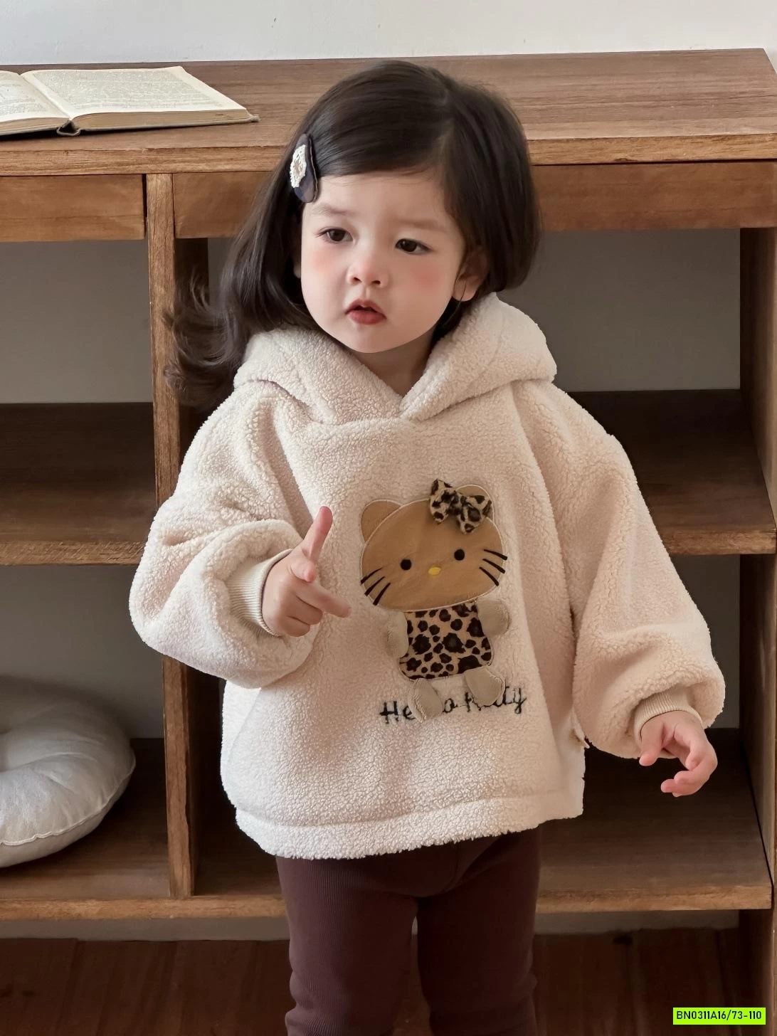 HOODIE LÔNG CỪU KITTY MIX LEGGING