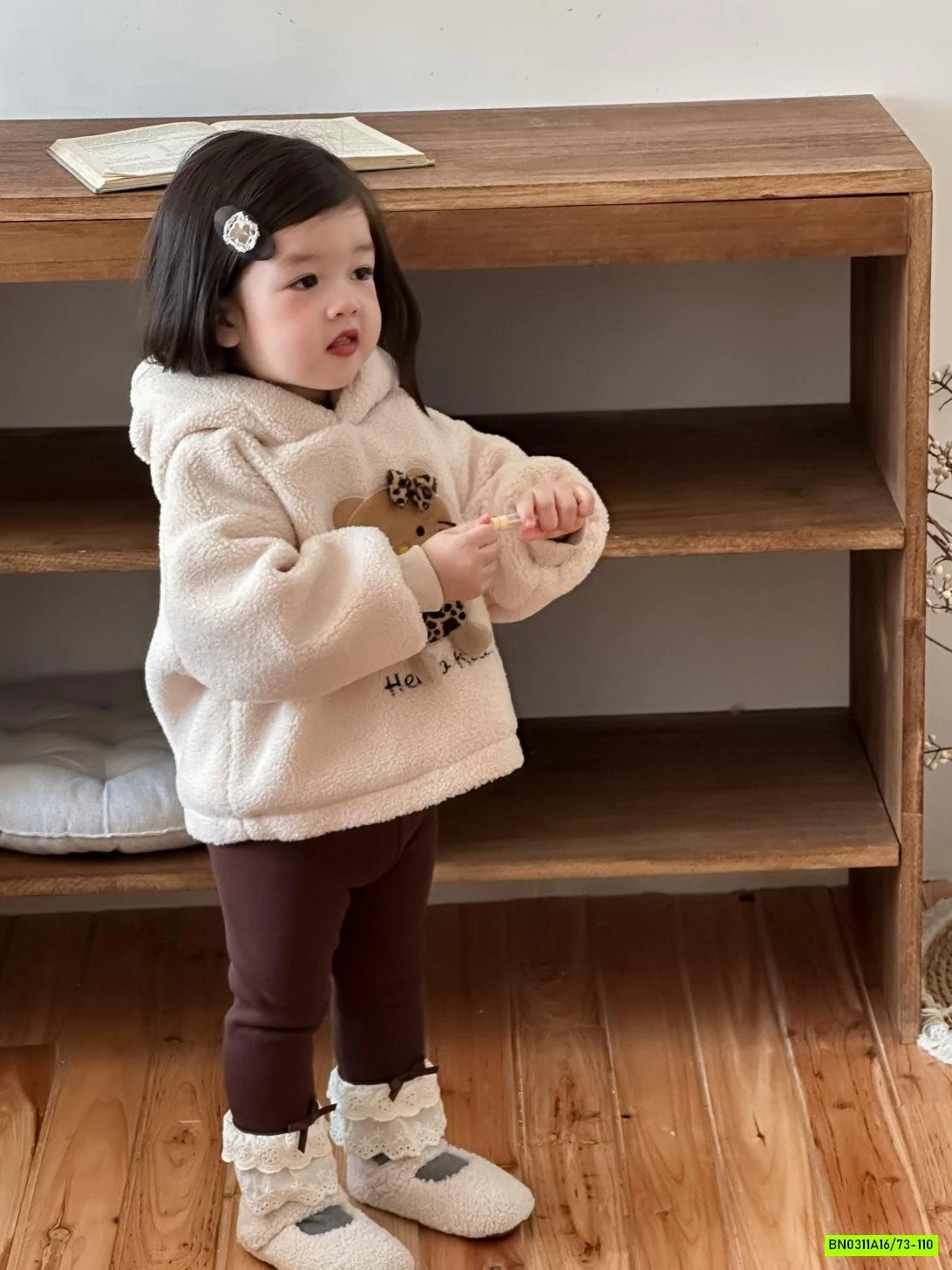 HOODIE LÔNG CỪU KITTY MIX LEGGING