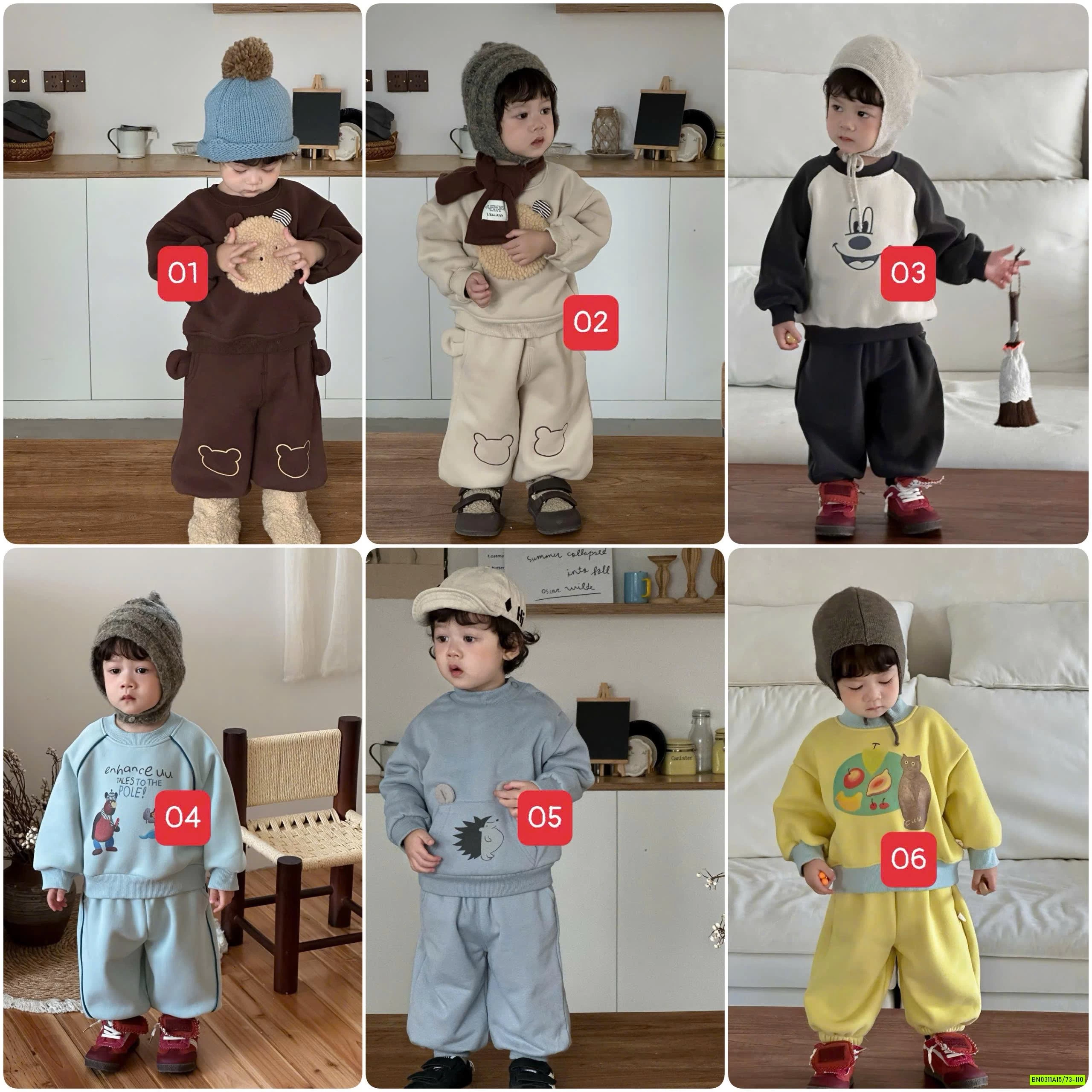 BỘ NỈ DÀY ĐÁNG YÊU CHO BÉ