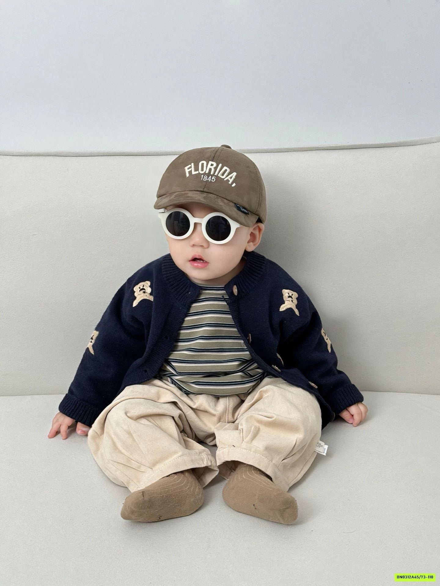 SÉT KHOÁC LEN GẤU VINTAGE SZ NHÍ