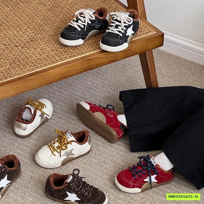 GIÀY ĐẾ BỆT NGÔI SAO LÓT NHUNG