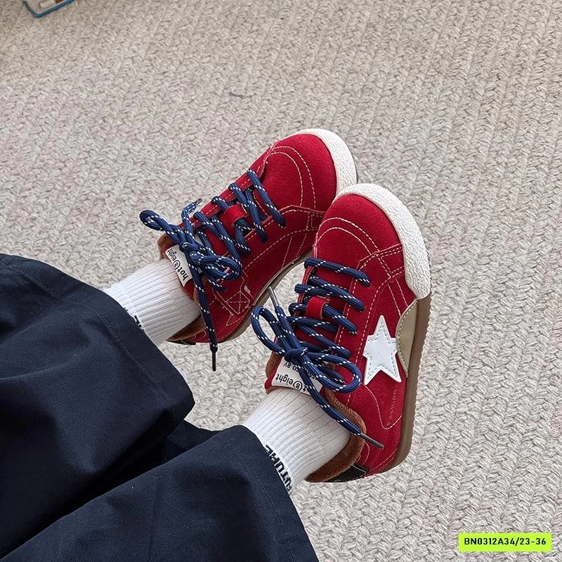 GIÀY ĐẾ BỆT NGÔI SAO LÓT NHUNG