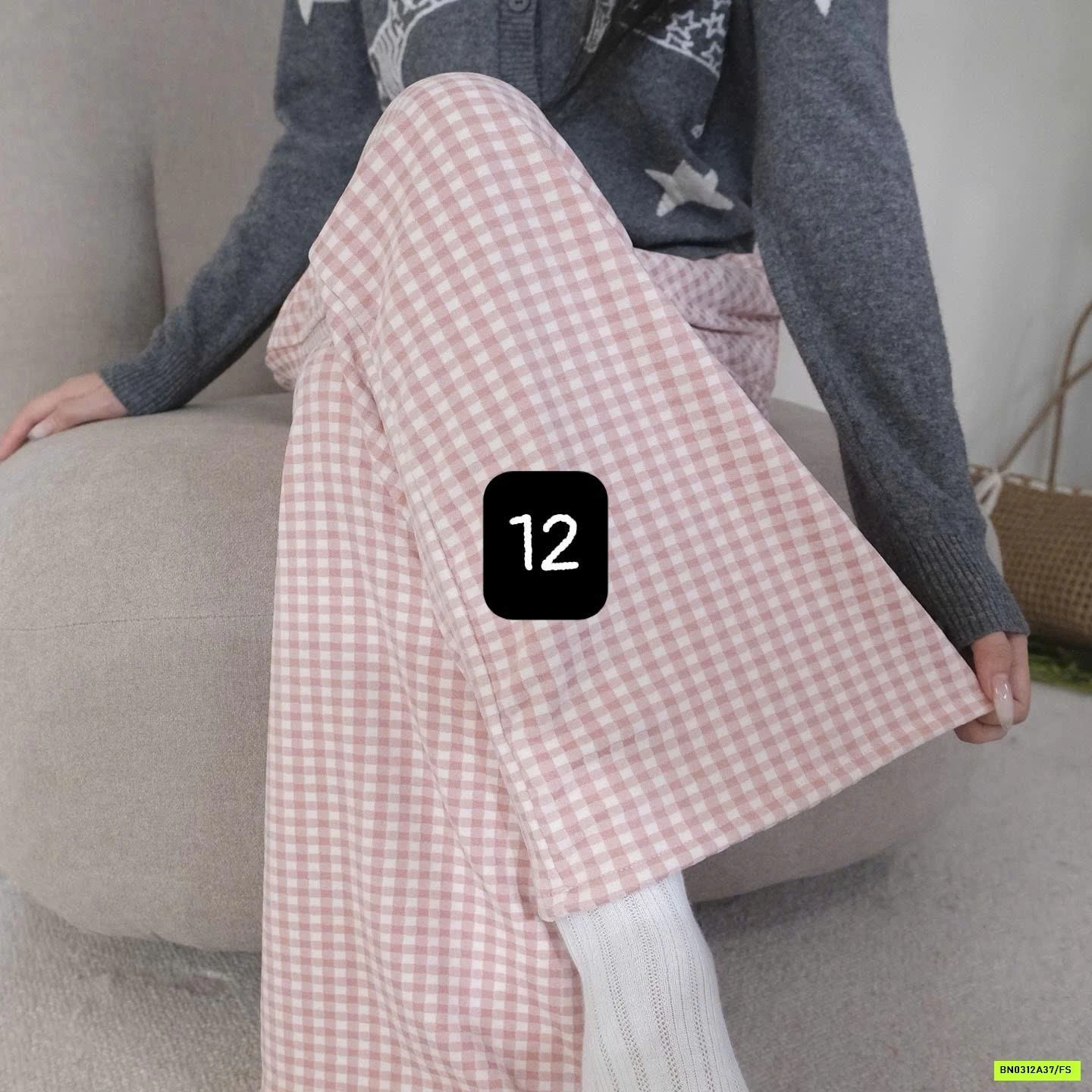 QUẦN NỈ SUÔNG KẺ MẶC NHÀ