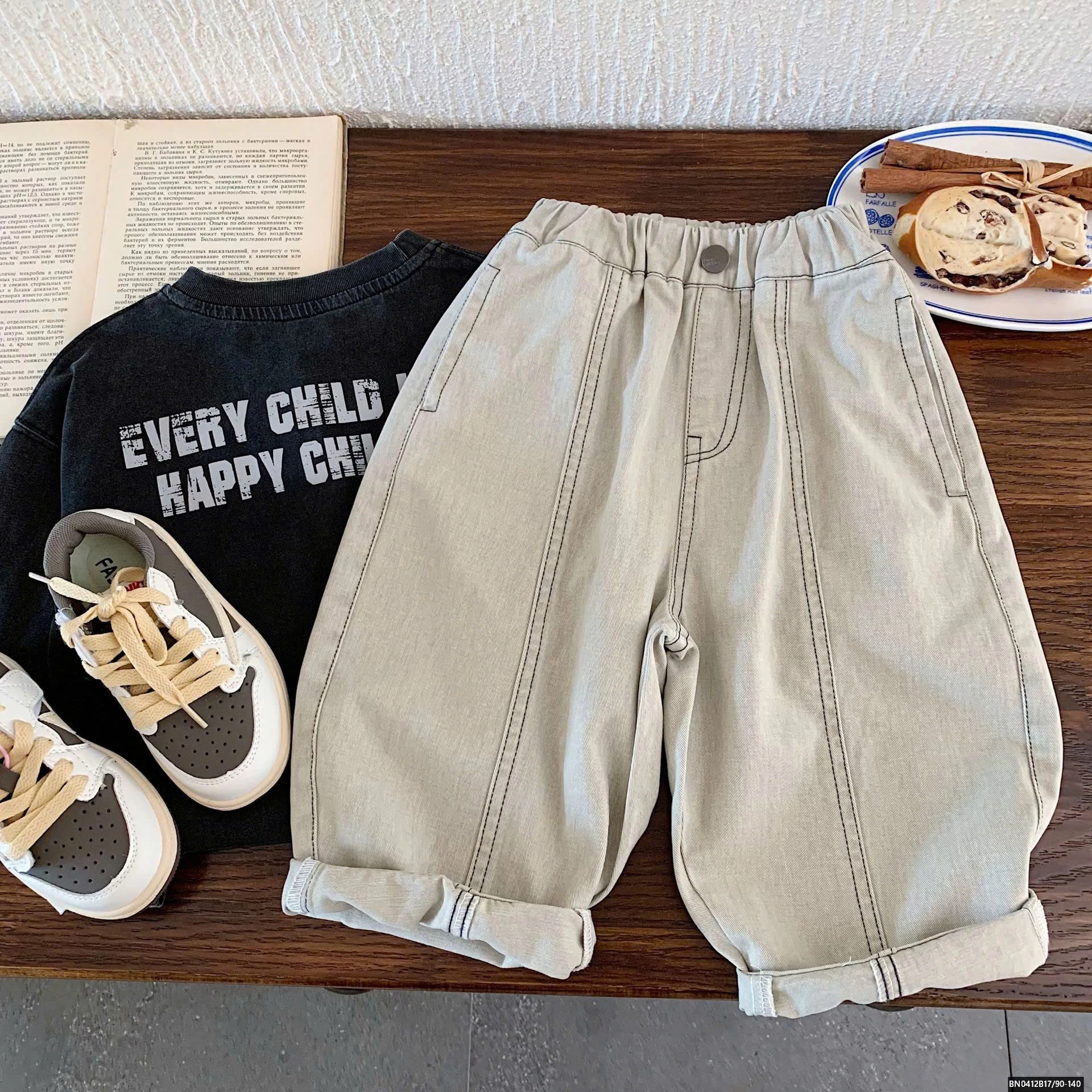 QUẦN BAGGY CHỈ NỔI