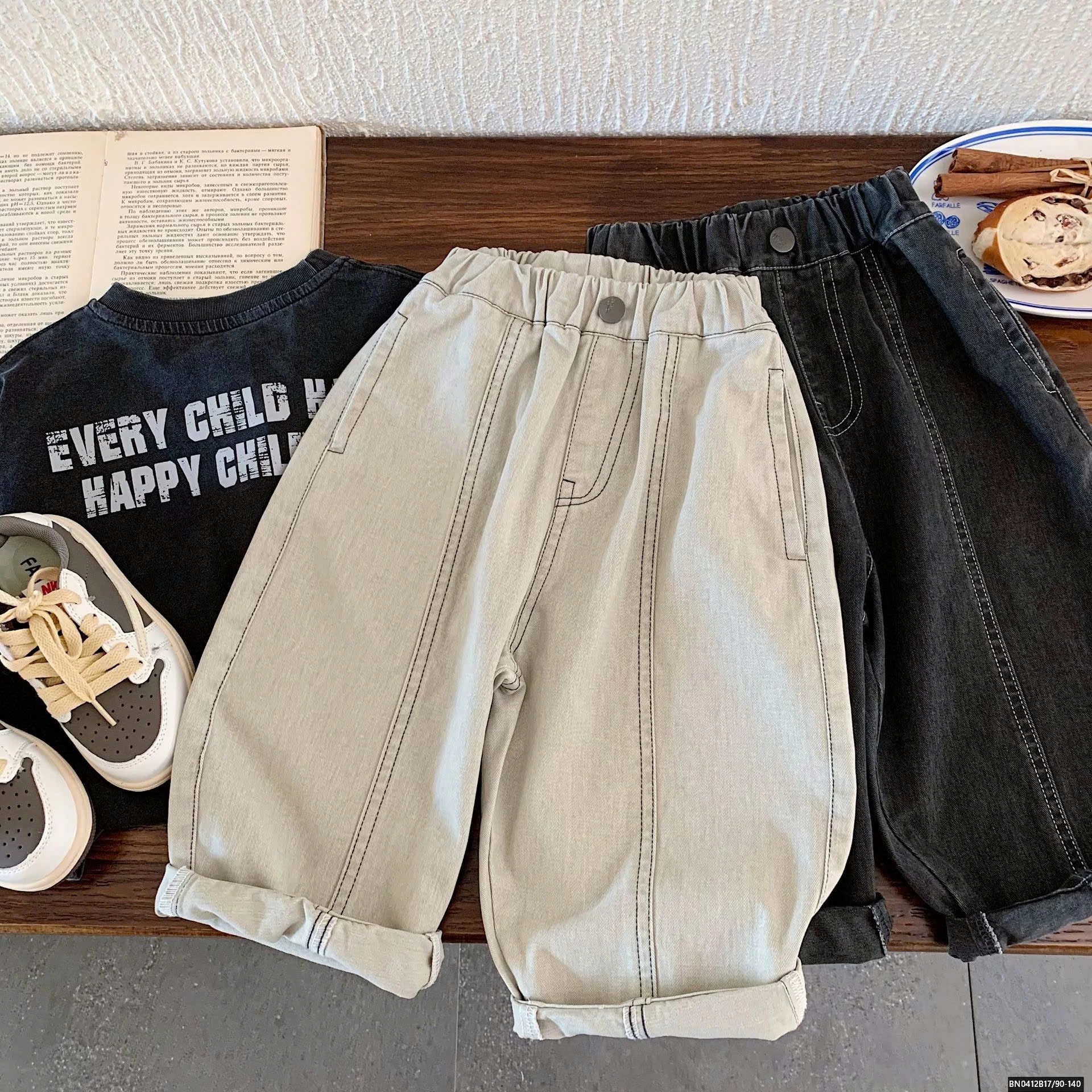 QUẦN BAGGY CHỈ NỔI