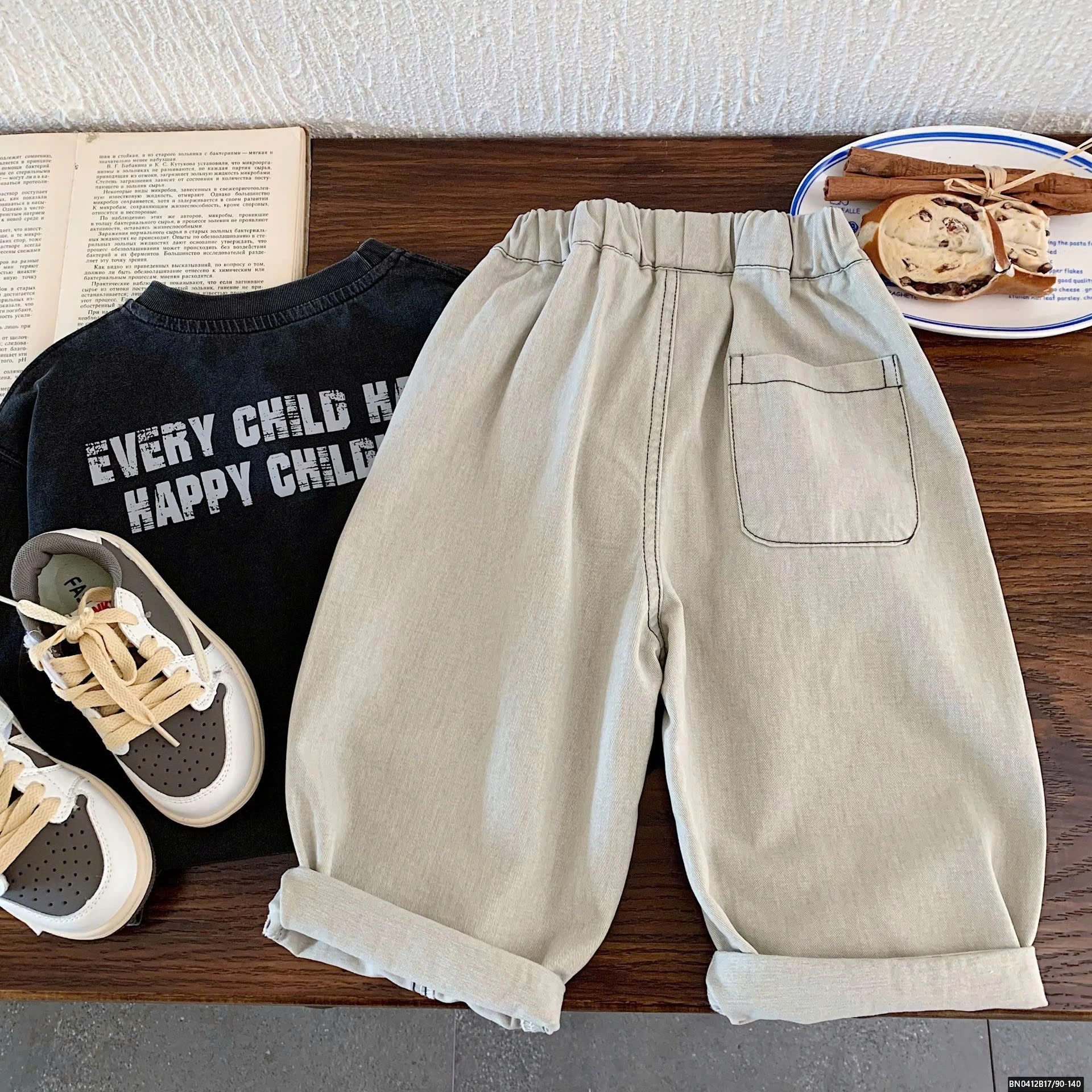 QUẦN BAGGY CHỈ NỔI