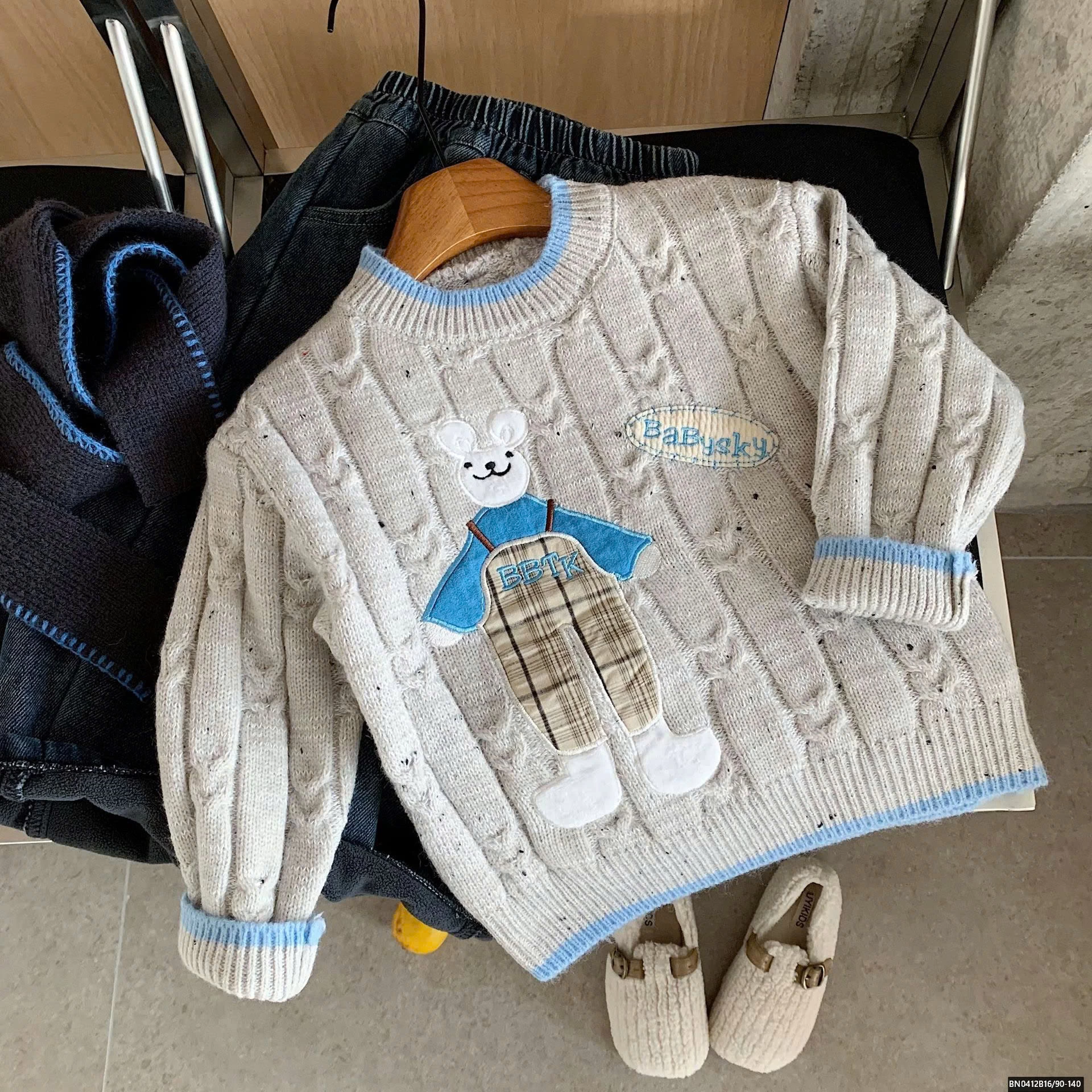 ÁO LEN THỎ XANH DỄ THƯỜNG